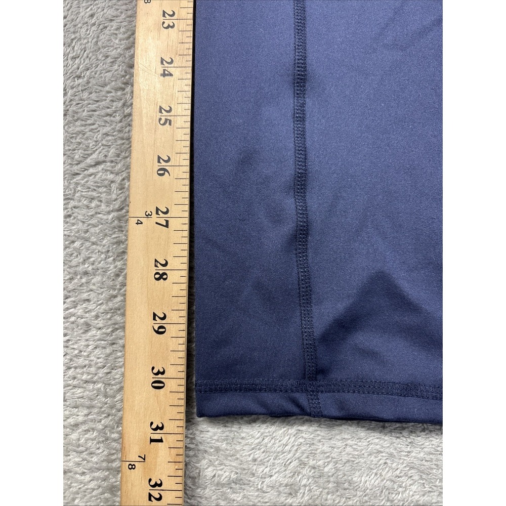 ID Ideology Womens Size 2X High Waist Side Pocket Crop Leggings Navy NWT - Picture 2 of 8
